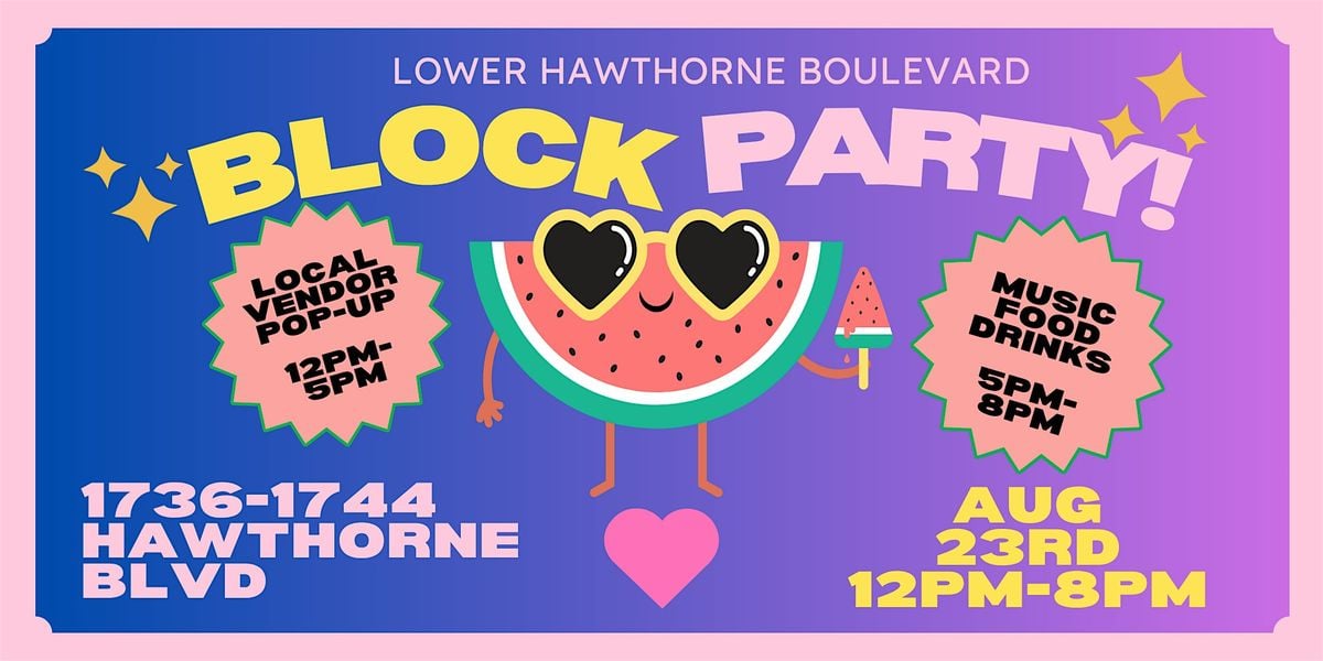 Lower Hawthorne Block Party!, 23 August | Event in Portland | AllEvents