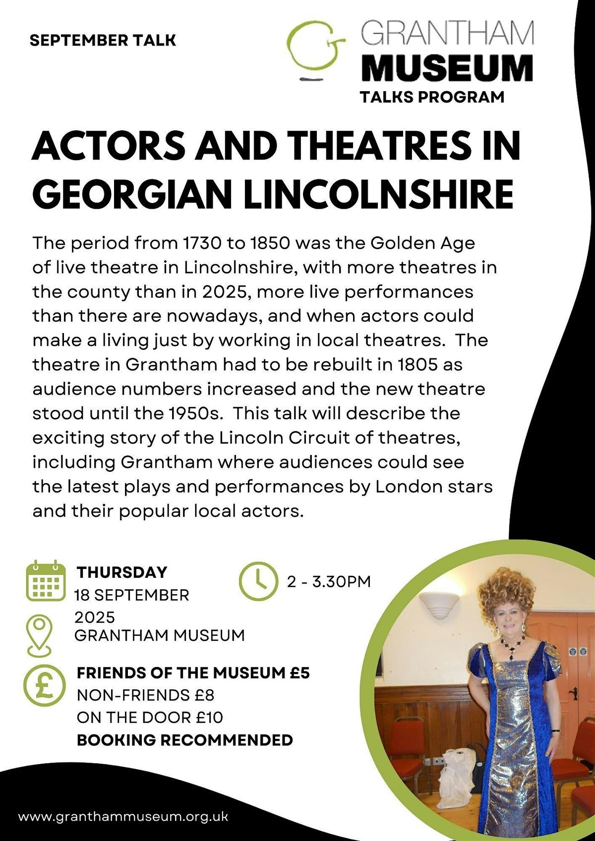 Actors and Theatres in Georgian Lincolnshire, 18 September | Event in Grantham | AllEvents