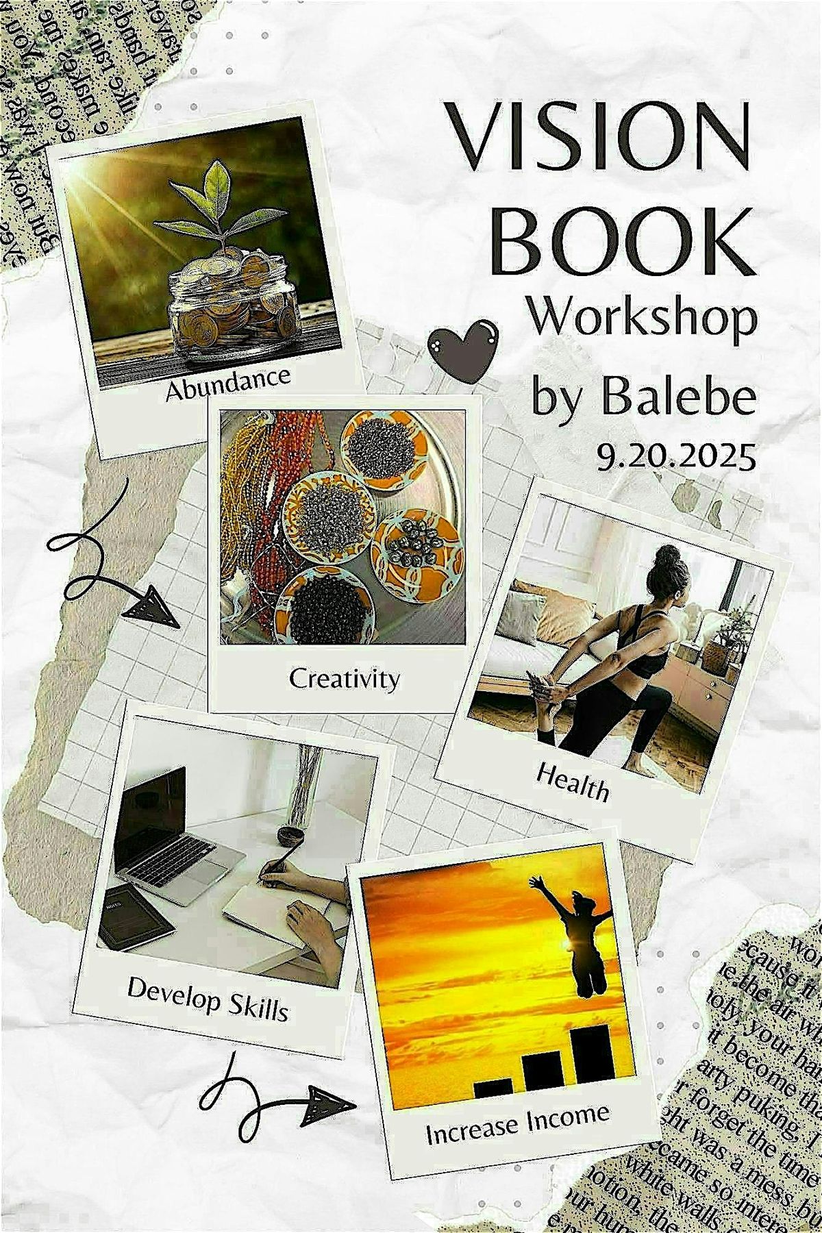 Vision Book Workshop By BALEBE, 20 September | Event in Windsor | AllEvents