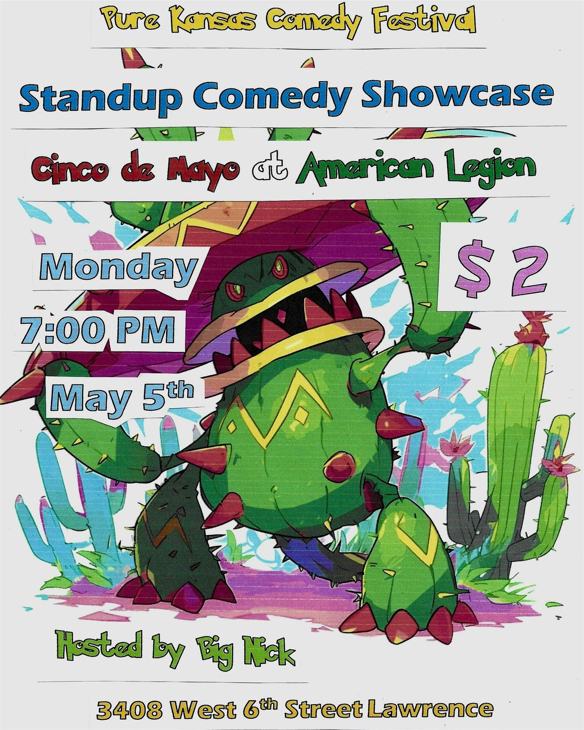 PURE KANSAS Standup Comedy Showcase at American Legion | Event in Lawrence | AllEvents