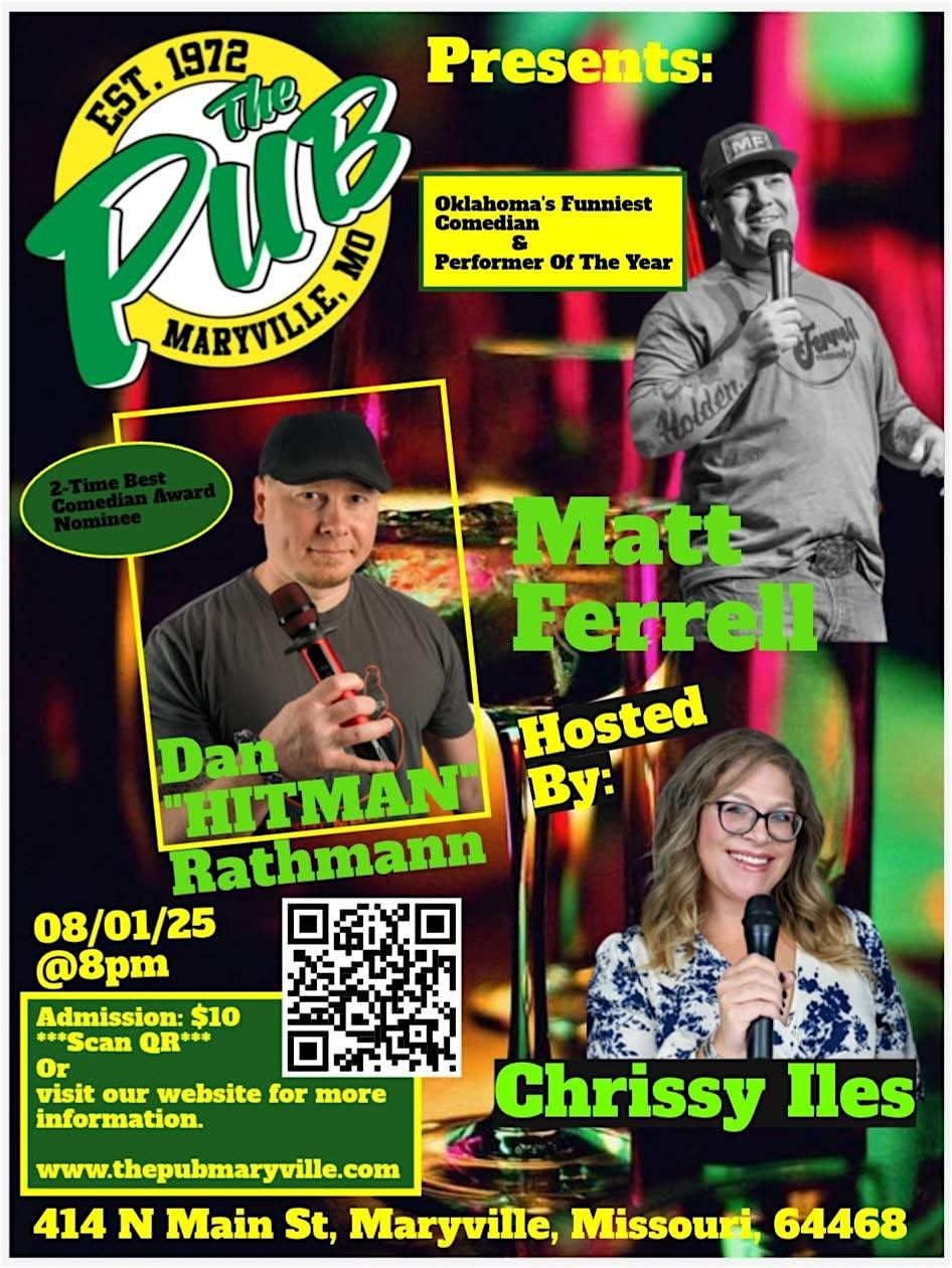 Comedy Night with Matt Farrell, Dan Rathmann and Chrissy Iles, 1 August | Event in Maryville | AllEvents