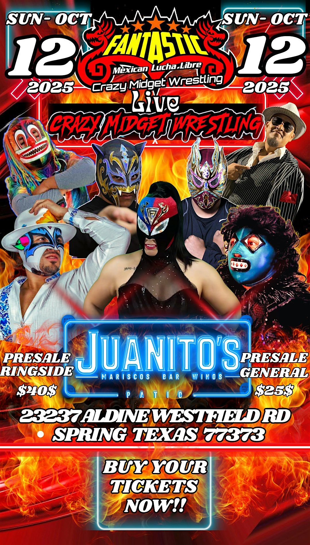 CRAZY MIDGET WRESTLING IN SPRING TEXAS ALL AGES DOORS OPEN 6:00 PM, 12 October | Event in Spring | AllEvents