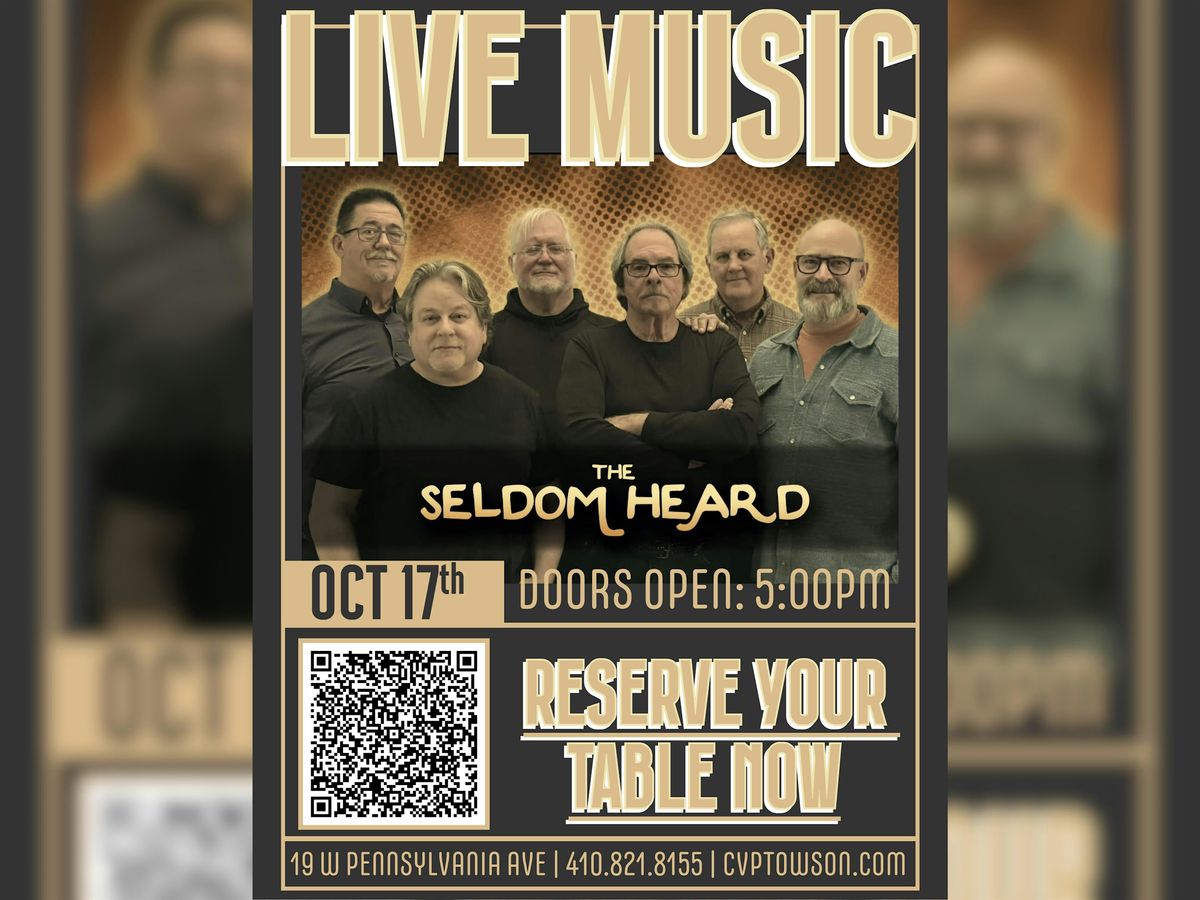 Live Music: The Seldom Heard, 17 October | Event in Towson | AllEvents