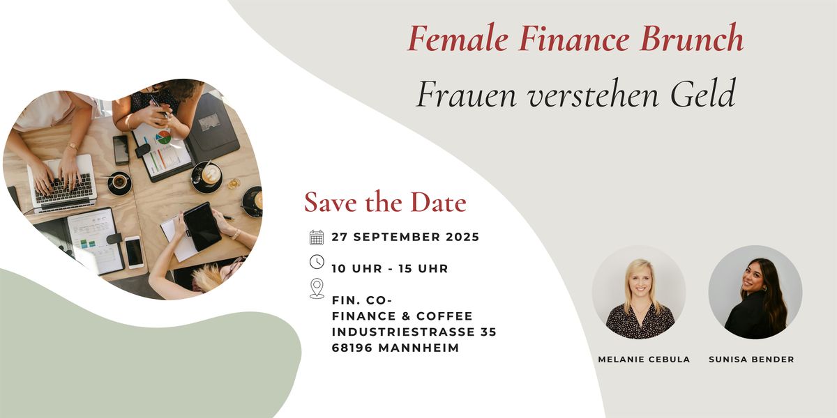 Female Finance Brunch - Frauen verstehen Geld, 27 September | Event in Mannheim | AllEvents