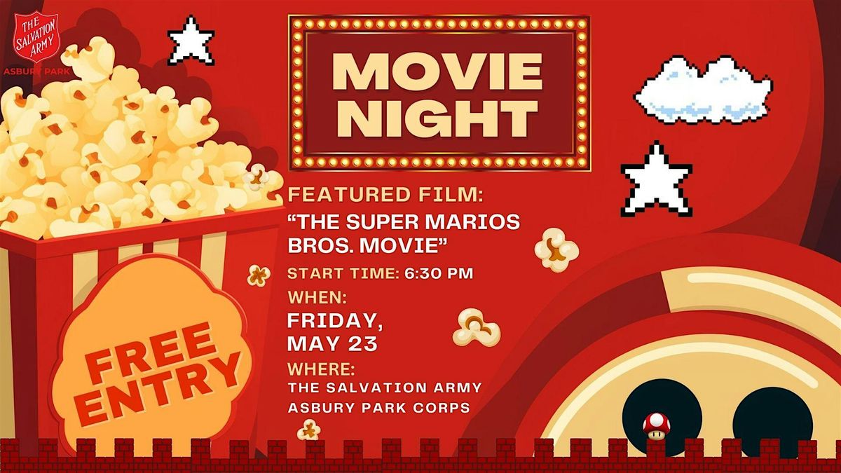 Movie Night - The Super Mario Bros. Movie - TSA Asbury Park Corps, 23 May | Event in Asbury Park | AllEvents