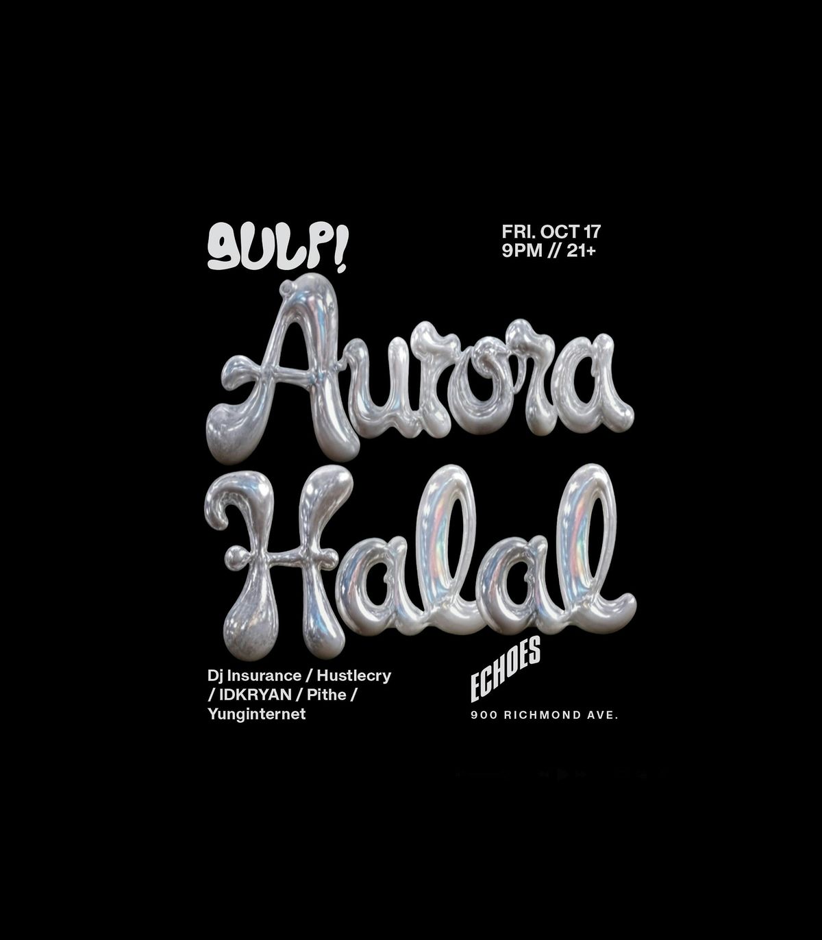 GULP! presents: AURORA HALAL, 17 October | Event in Houston | AllEvents