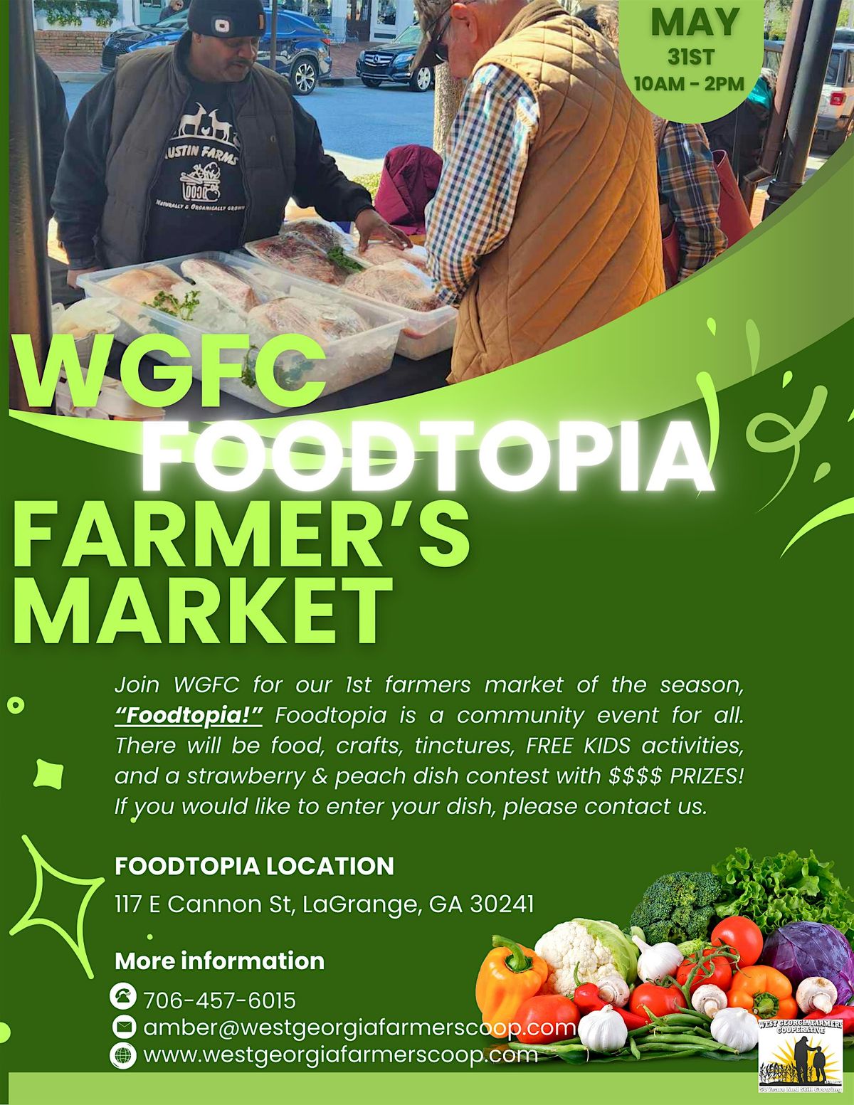 WGFC Farmers' Market "Foodtopia", 31 May | Event in LaGrange | AllEvents