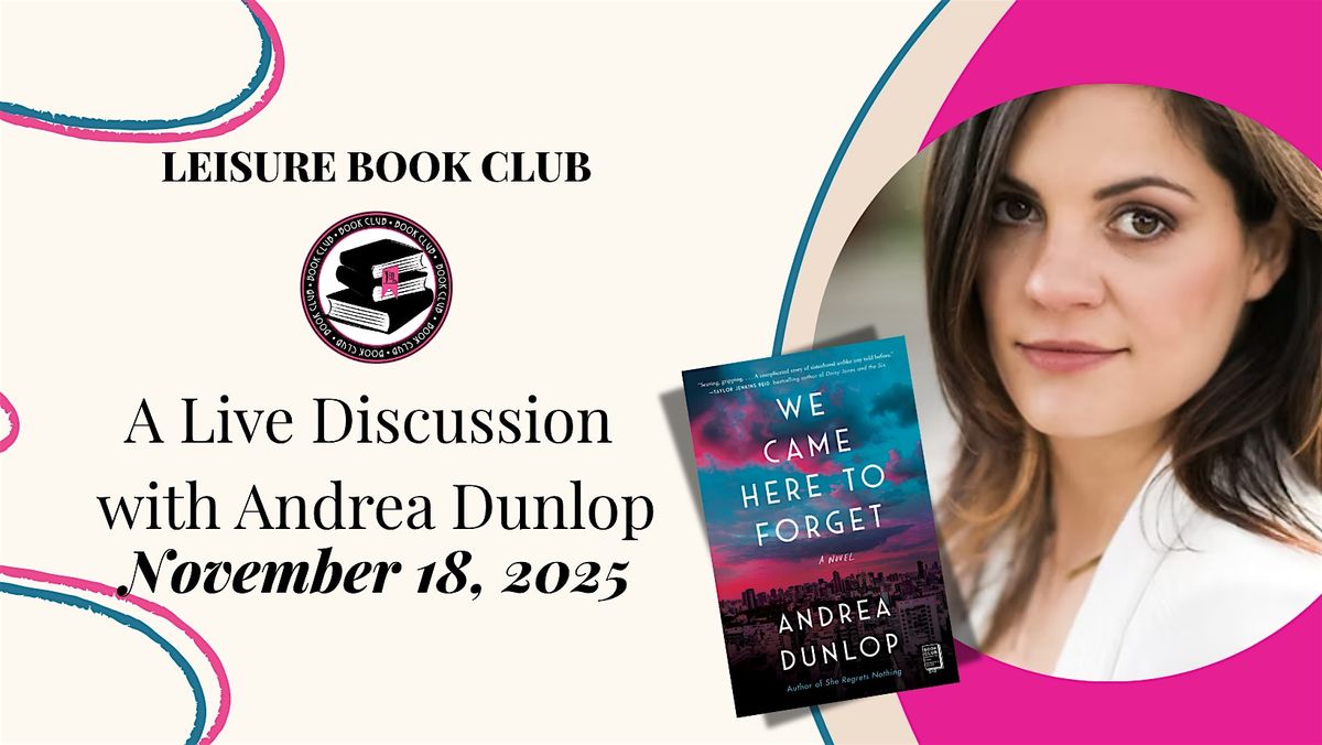 LBB Leisure Book Club Presents: A Live Discussion with Andrea Dunlop, 18 November | Event in St. Peters | AllEvents