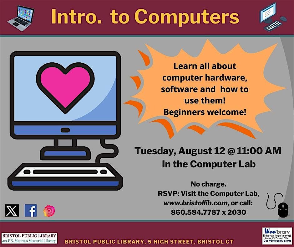 Introduction to Computers Workshop, 12 August | Event in Bristol | AllEvents