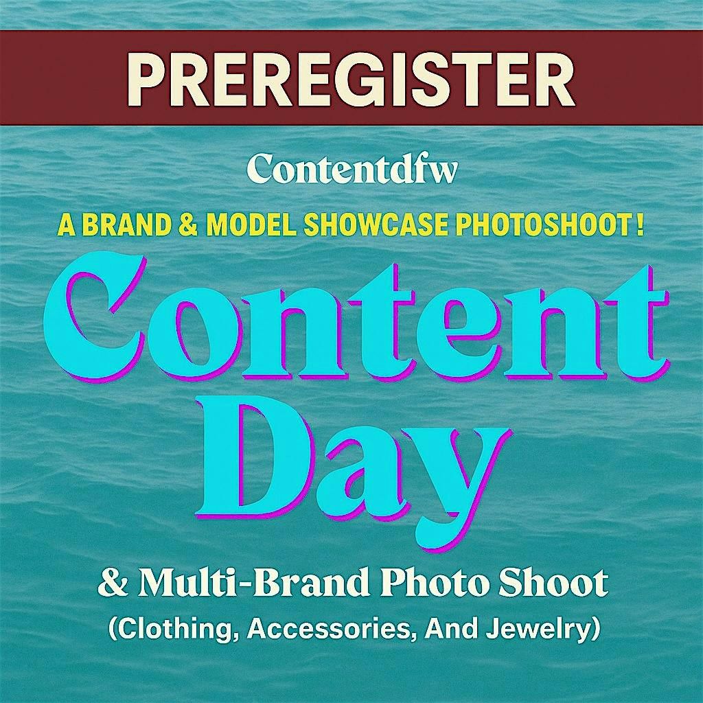 #Contentday Spectator ticket, 30 July | Event in Garland | AllEvents