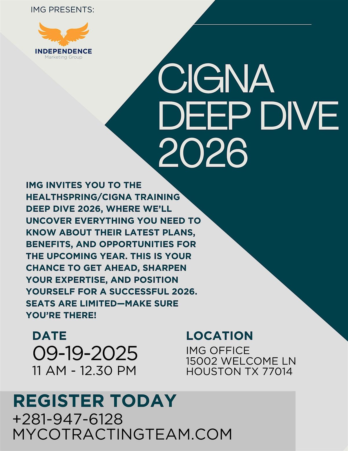 IMG Presents: Cigna Deep Dive 2026 | Event in Houston | AllEvents