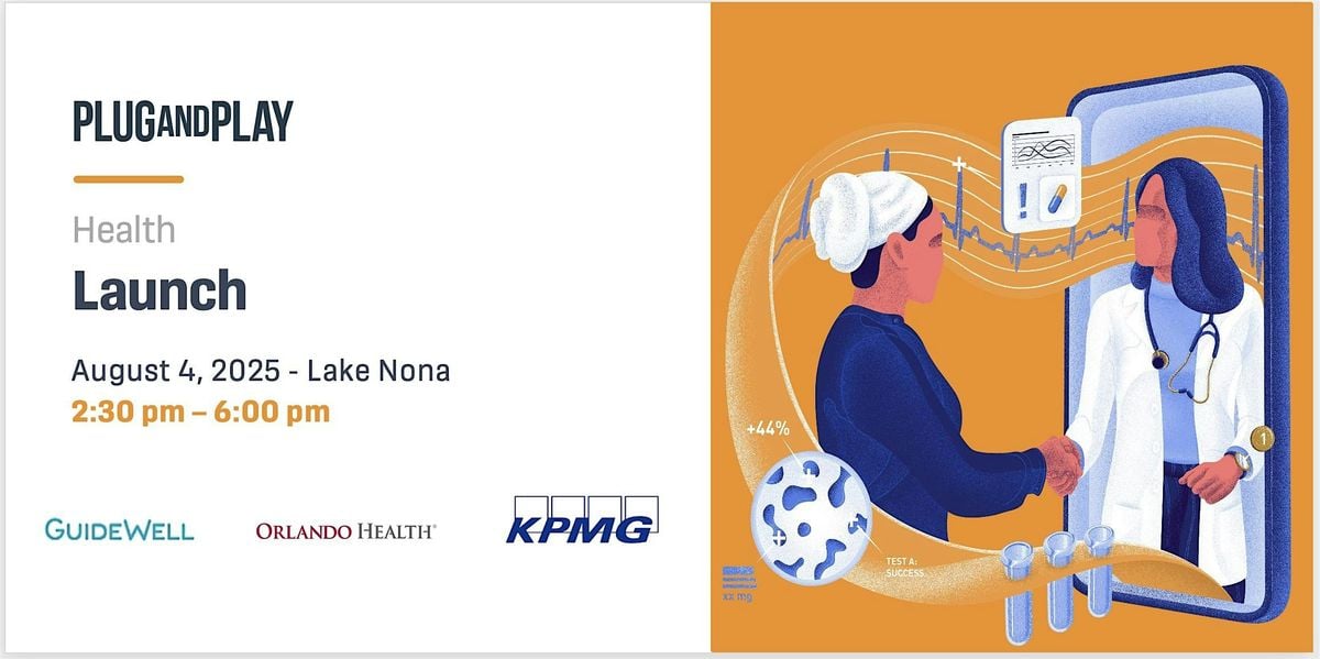 Plug and Play Health Launch, 4 August | Event in Orlando | AllEvents