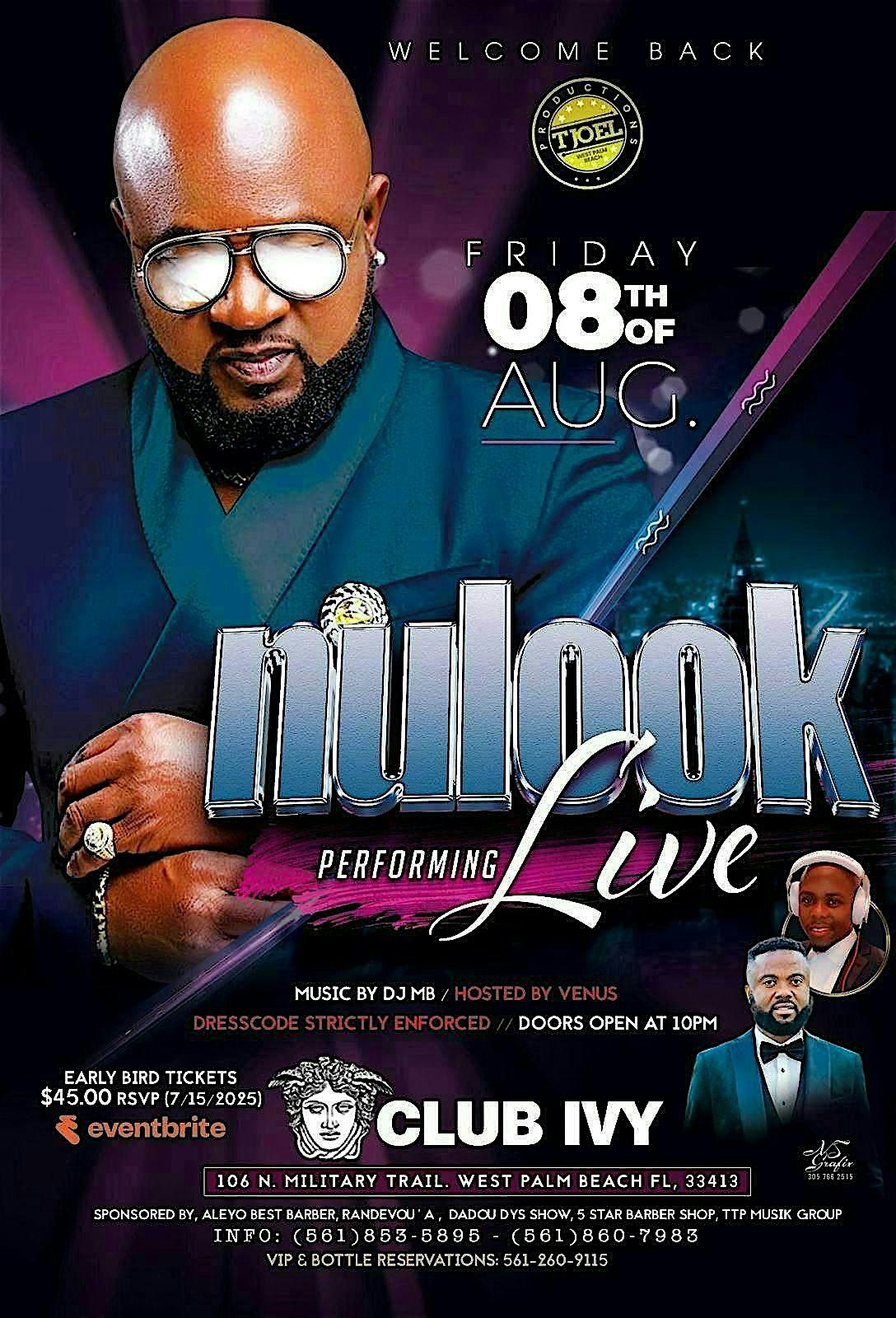 NULOOK, 8 August | Event in West Palm Beach | AllEvents