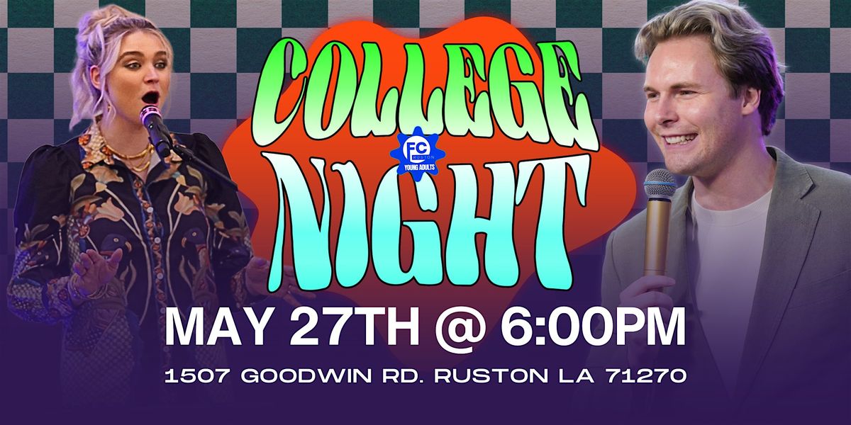 College Night!, 27 May | Event in Ruston | AllEvents