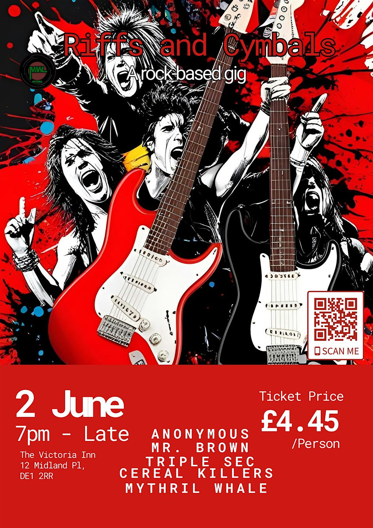 Riffs and Cymbals, 2 July | Event in Derby | AllEvents