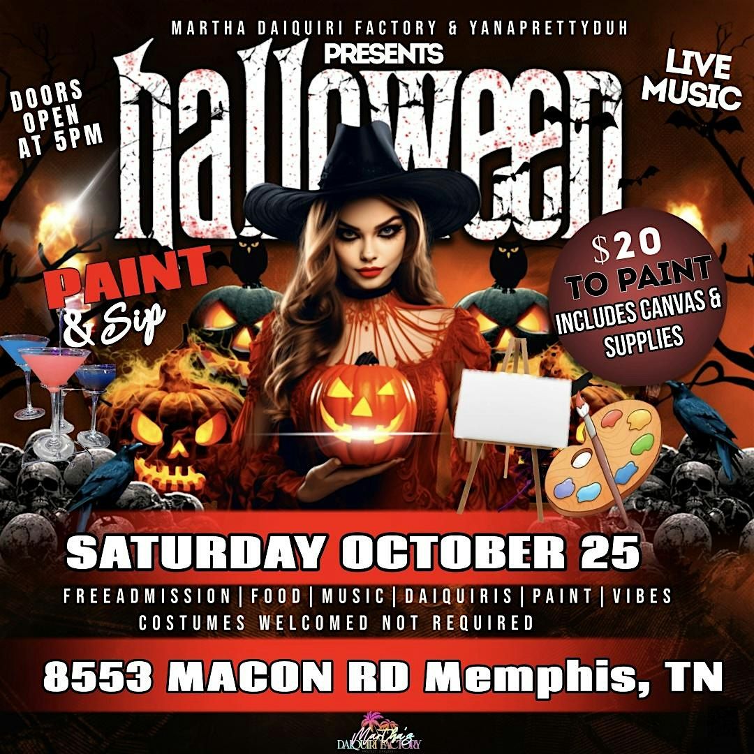 HALLOWEEN PAINT & SIP | Event in Memphis | AllEvents