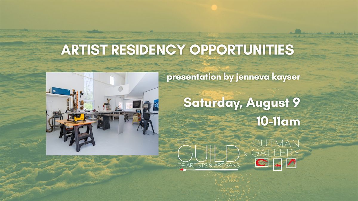 Artist Residency Opportunities, 9 August | Event in Ann Arbor | AllEvents