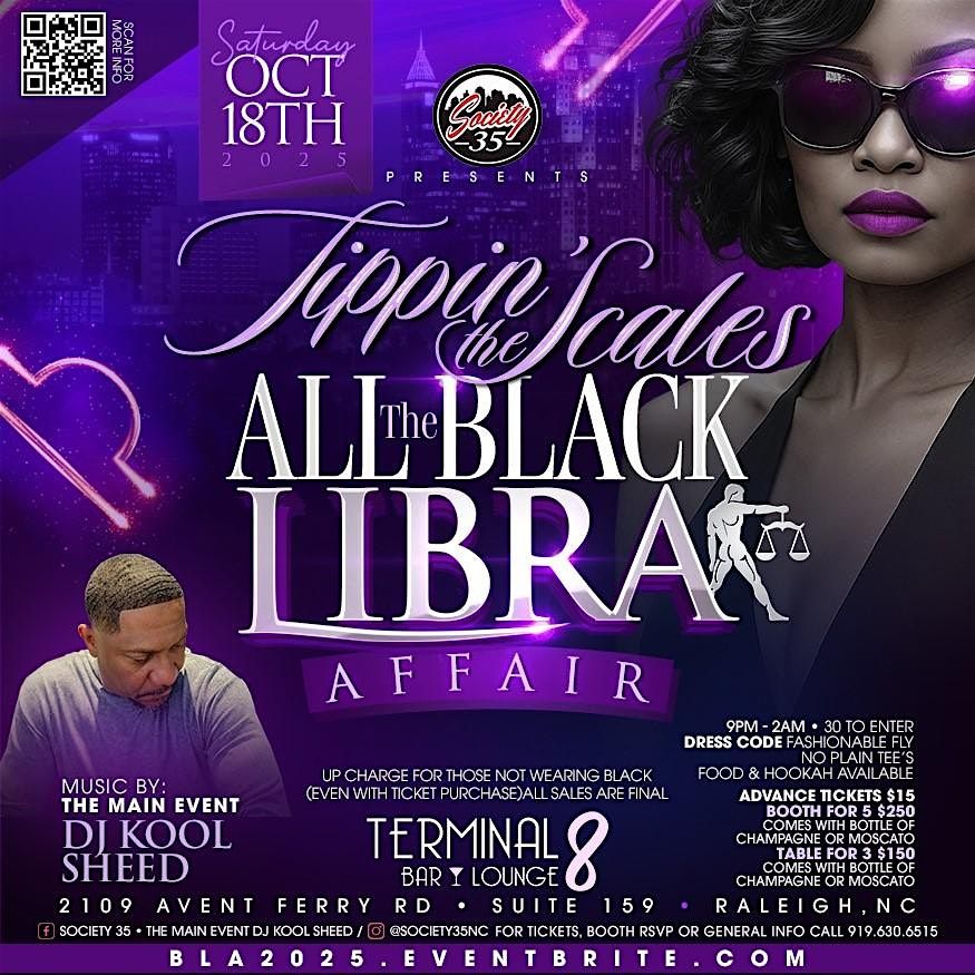 Tippin the Scales: The All Black Libra Affair, 18 October | Event in Raleigh | AllEvents