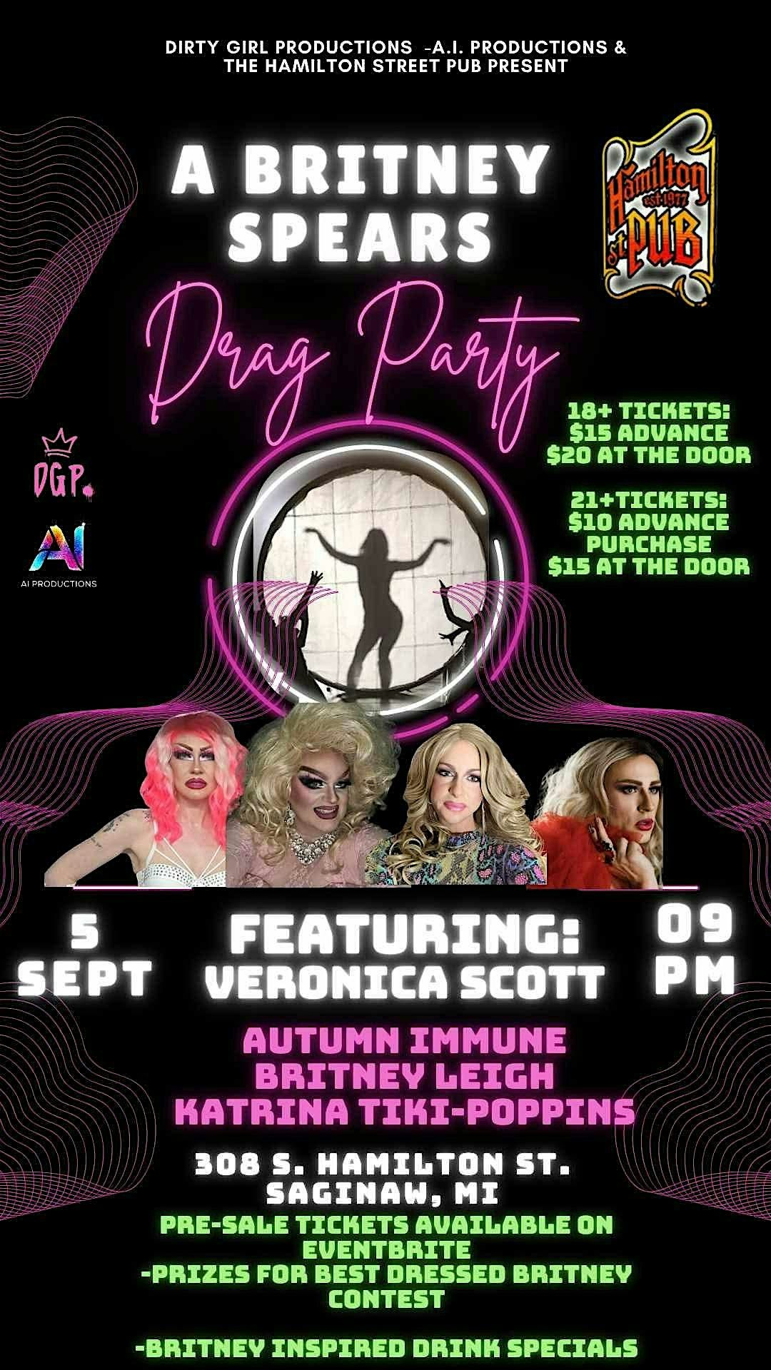 A Britney Spears Drag Party, 5 September | Event in Saginaw | AllEvents
