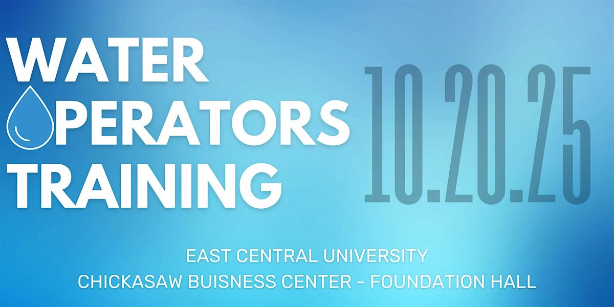 Water Operators Training, 20 October | Event in Ada | AllEvents