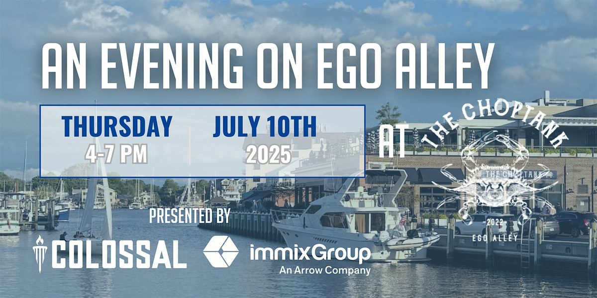 An Evening on Ego Alley with Colossal, 10 July | Event in Annapolis | AllEvents
