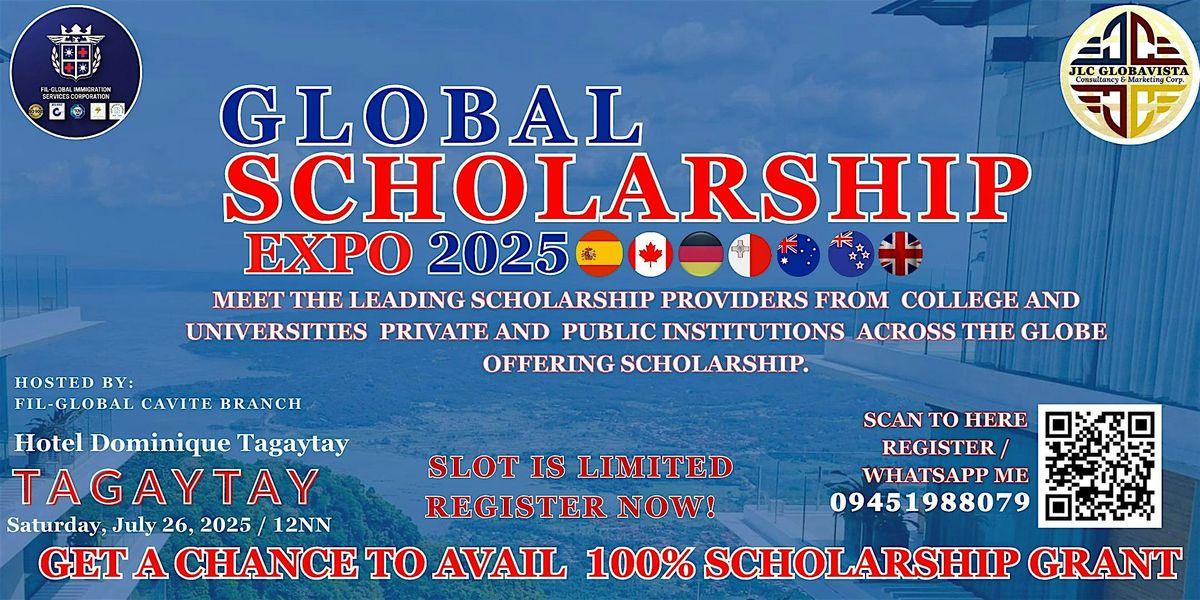 Tagaytay Global Schalarship Expo 2025, 26 July | Event in Tagaytay City | AllEvents