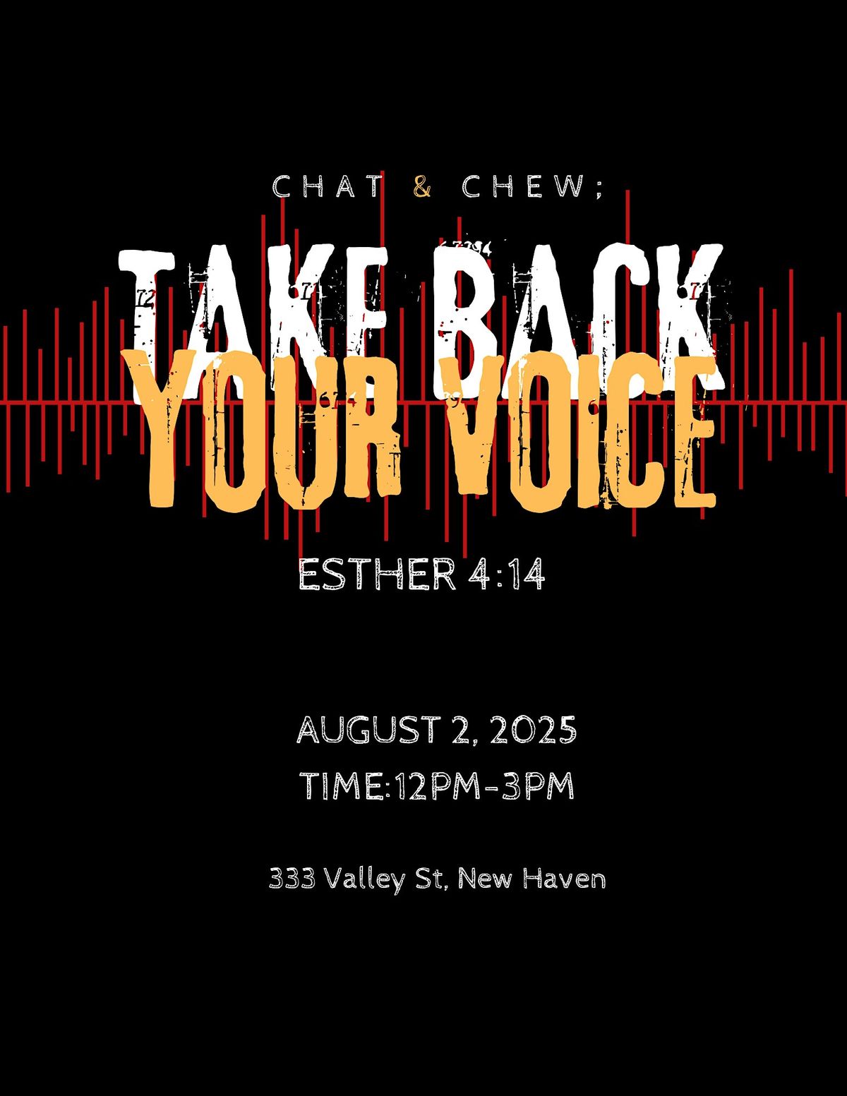 Take Back Your Voice, 2 August | Event in New Haven | AllEvents