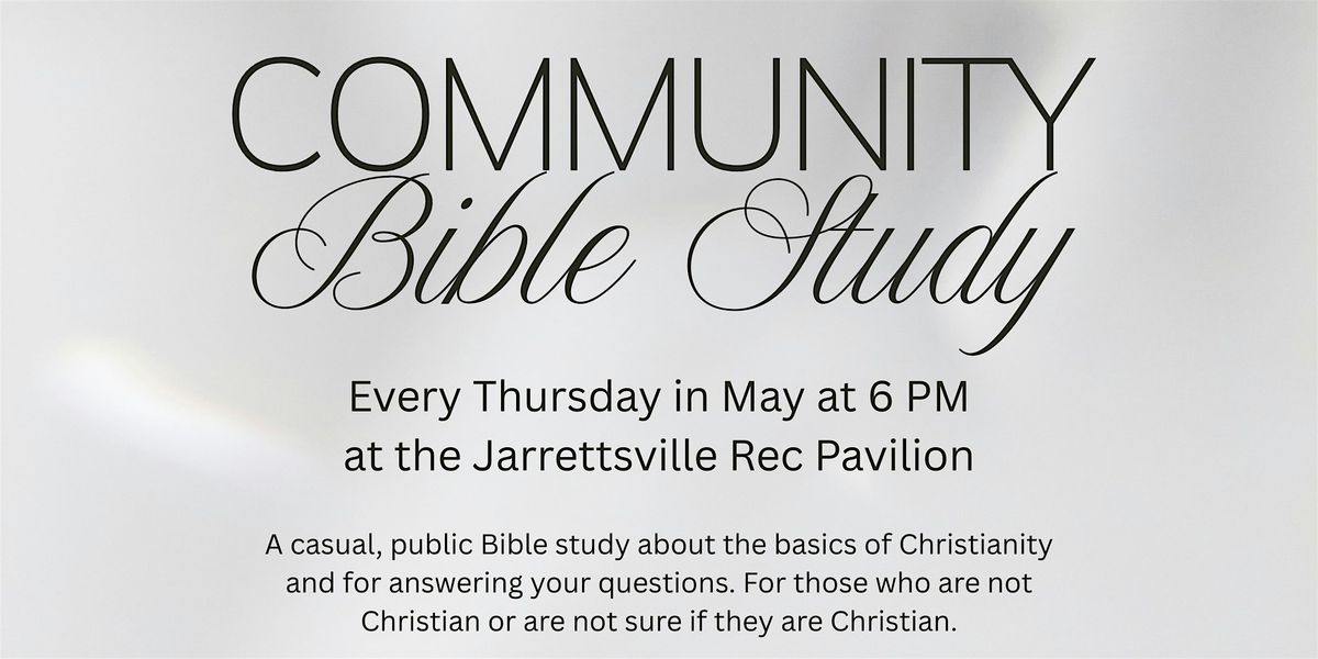 Community Bible Study | Event in Jarrettsville | AllEvents