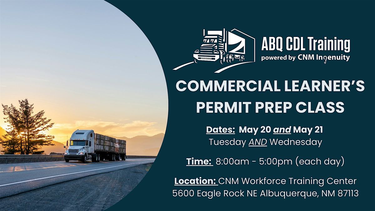 Commercial Learner's Permit Prep Class, 20 May | Event in Albuquerque | AllEvents