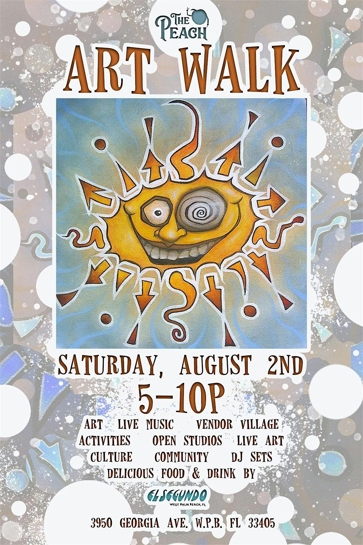 THE PEACH ART WALK – August Edition, 1 August | Event in West Palm Beach | AllEvents