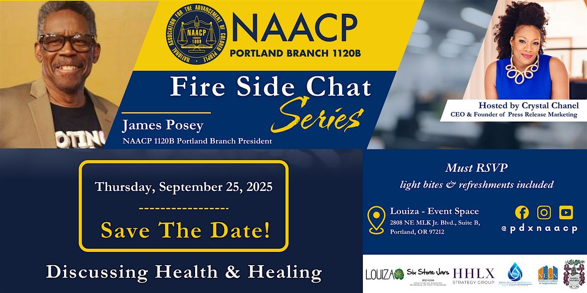 Fireside Chat Series: Discussing Health & Healing, 25 September | Event in Portland | AllEvents