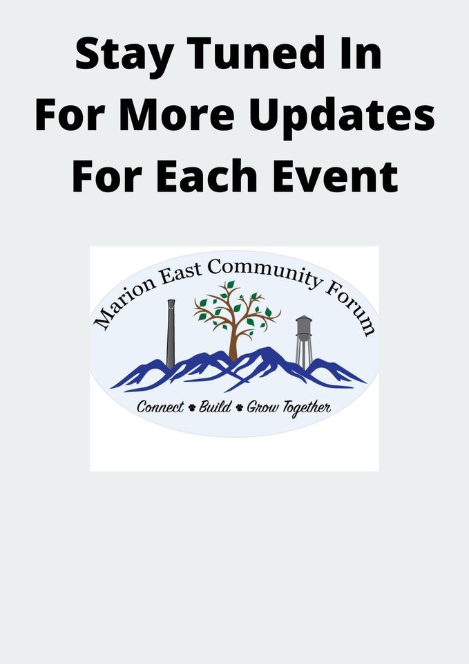 Marion East Community Forum is hosting a Countywide Forum, East Marion