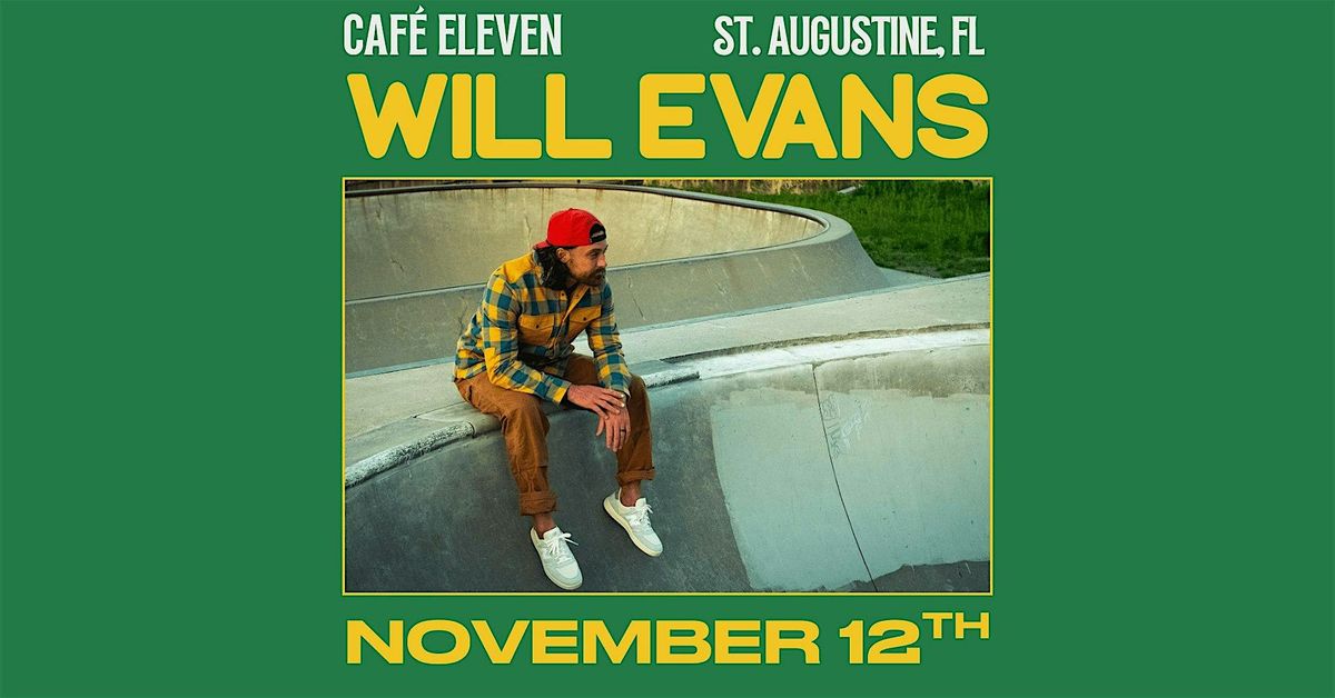 WILL EVANS, 12 November | Event in St. Augustine Beach | AllEvents