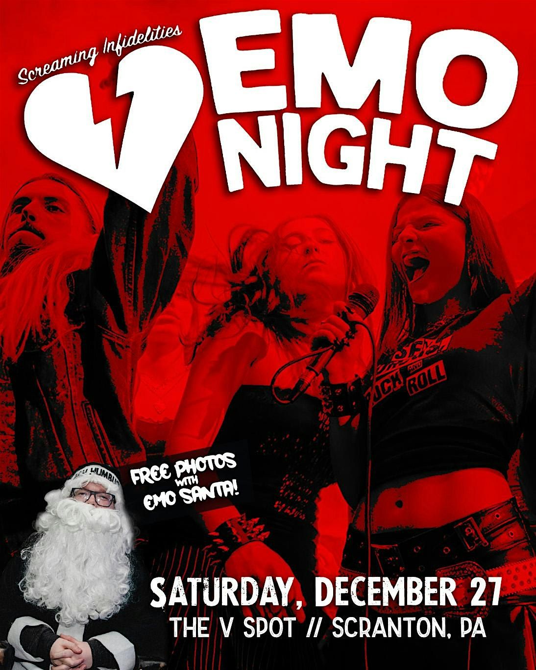 Emo Night at The V Spot, 27 December | Event in Scranton | AllEvents