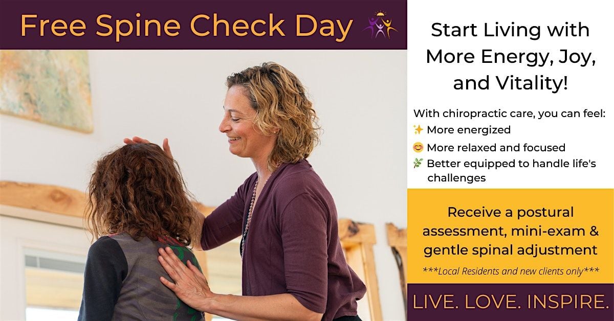 Free Spine Check Day, 11 October | Event in Wheeler | AllEvents