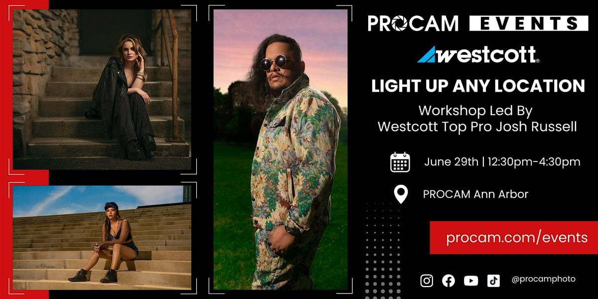 Light Up Any Location with Westcott Top Pro Josh Russell, 29 June | Event in Ann Arbor | AllEvents
