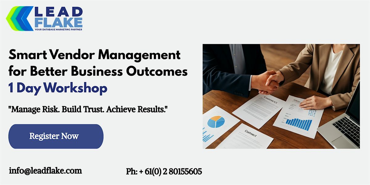 Effective Vendor Management Workshop in Napier, 22 July | Event in Napier | AllEvents