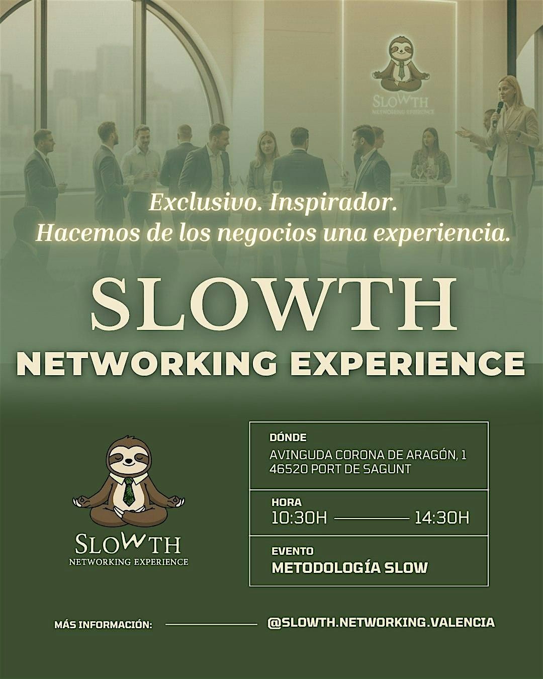 Slowth Networking Experience, 29 November | Event in Port de Sagunt | AllEvents