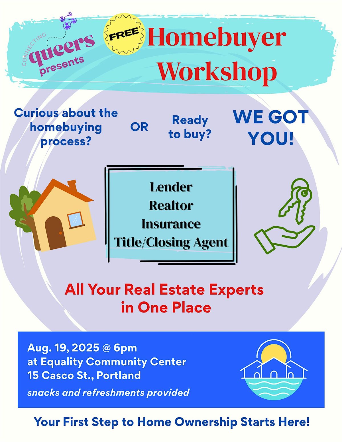 Connecting Queers Presents- Homebuyer Workshop !, 19 August | Event in Portland | AllEvents