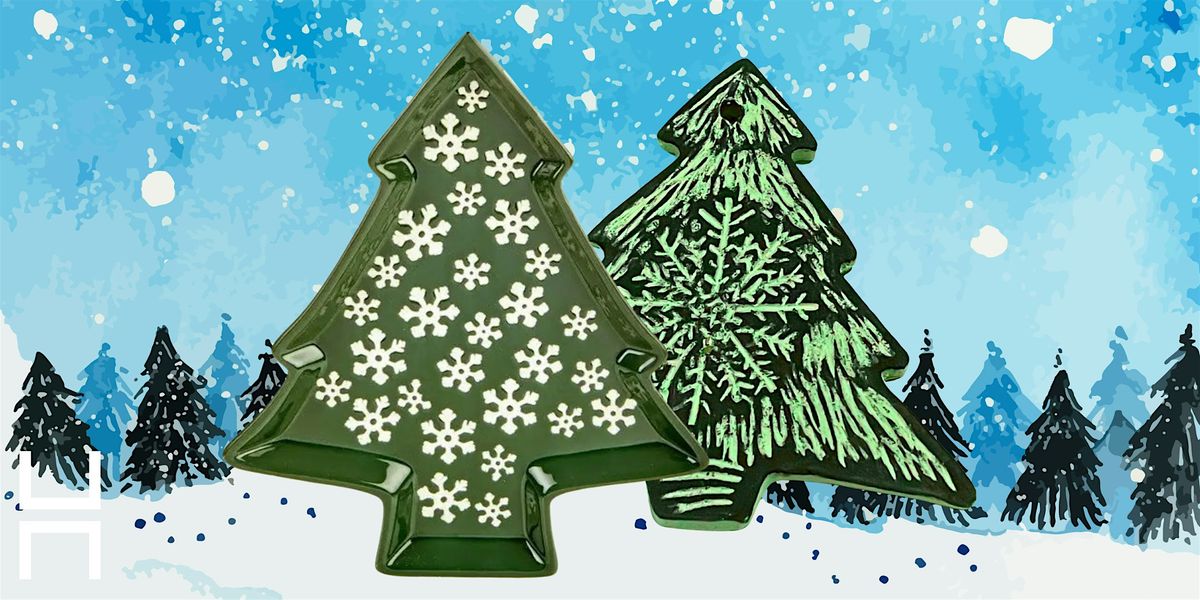 Christmas Pottery Workshop - Sgraffito Christmas Tree Plate | Event in Cheshire | AllEvents