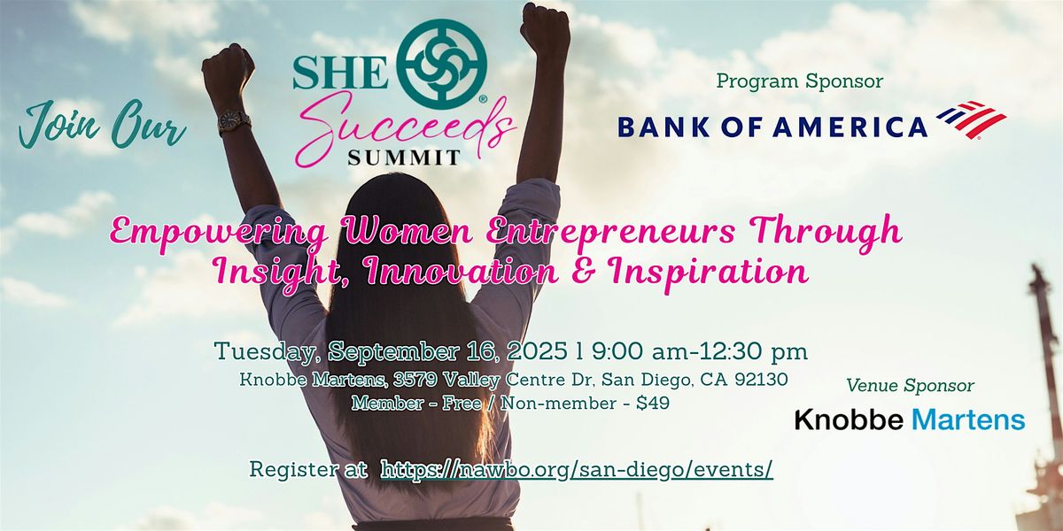 She Succeeds Summit 2025, 16 September | Event in San Diego | AllEvents