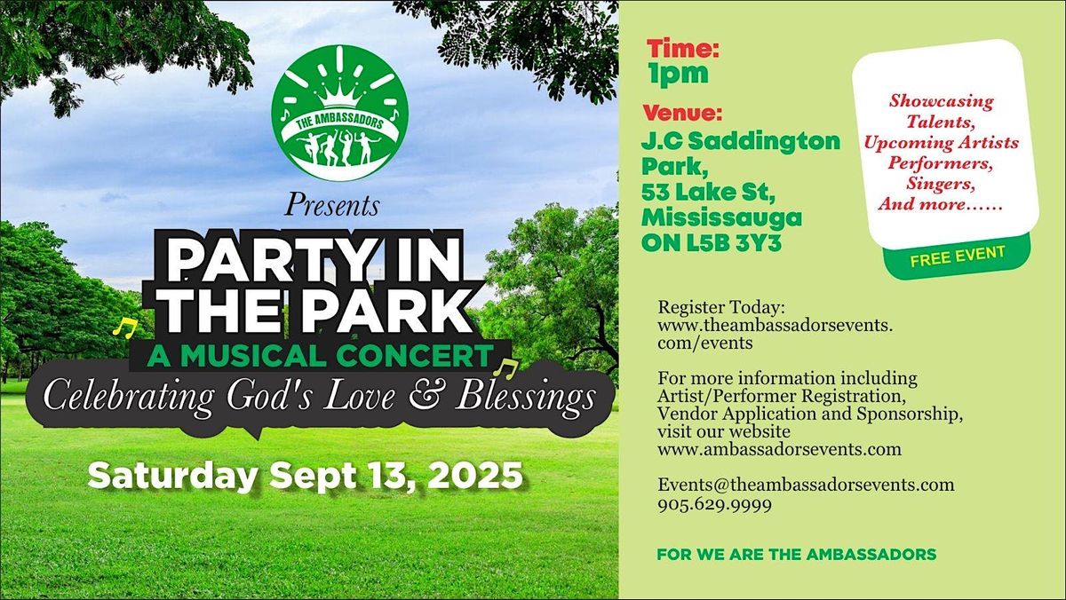 Party in the Park 2025, 13 September | Event in Mississauga | AllEvents