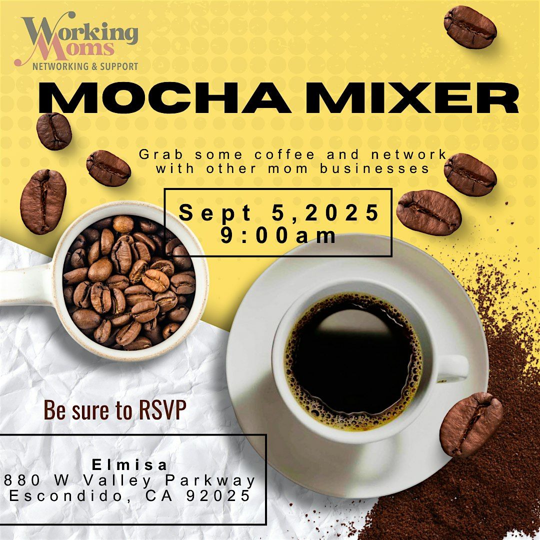 Monthly Mocha Mixer, 5 September | Event in Escondido | AllEvents