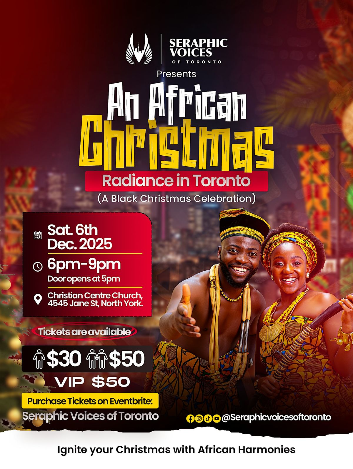 An African Christmas Radiance in Toronto- Seraphic Voices of Toronto, 6 December | Event in Toronto | AllEvents