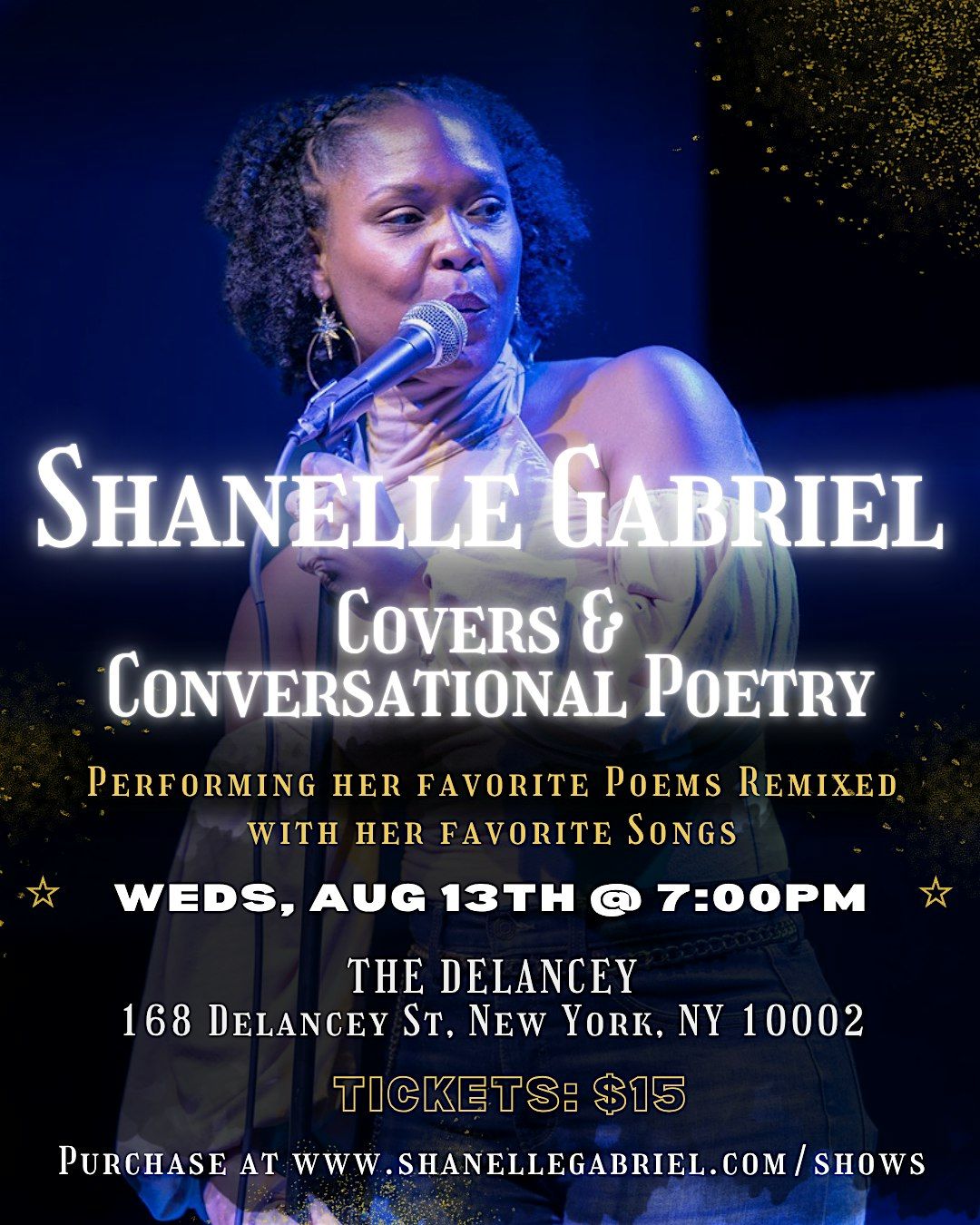 Shanelle Gabriel Presents ... Covers & Conversational Poetry, 13 August | Event in New York | AllEvents