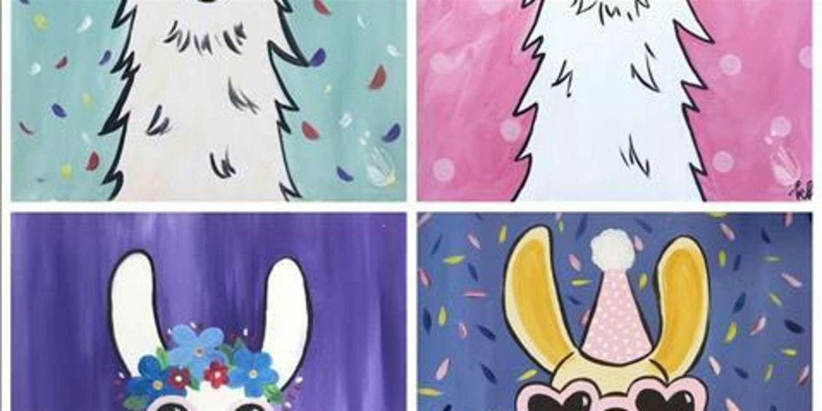 Happy Llamas - Paint and Sip by Classpop!™, 4 July | Event in Houston | AllEvents