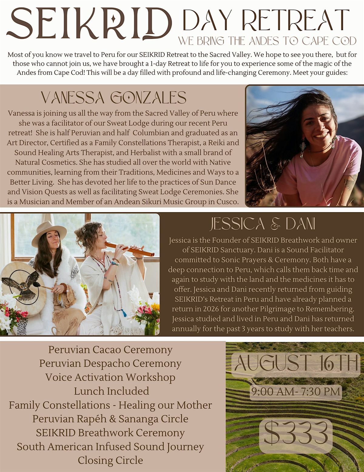 Echoes of the Apus - 1 day Retreat - Aug 16th - Peruvian Ceremonies on Cape, 16 August | Event in Sandwich