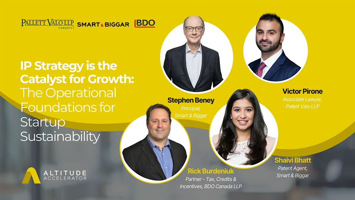 IP Strategy is the Catalyst for Growth: Operational Foundations, 26 November | Event in Brampton | AllEvents