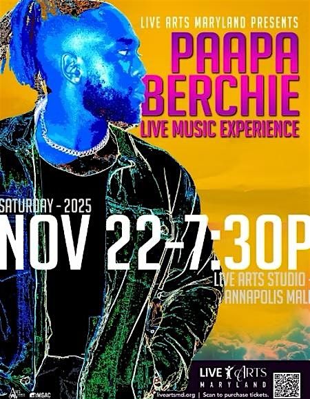 Paapa-Berchie, Live Music Experience, 22 November | Event in Annapolis | AllEvents