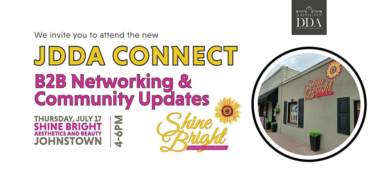 JDDA Connect: B2B Networking & Community Updates, 17 July | Event in Johnstown | AllEvents